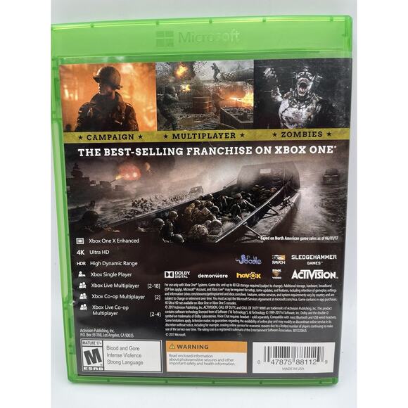 Call of Duty WWII World War 2 (Xbox One) Complete in Box CIB - WORKING - Picture 4 of 11